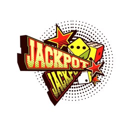 vector poster jackpot