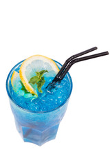 blue alcoholic cocktail