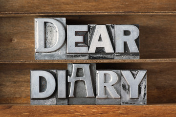 dear diary tray