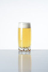 Vaso con cerveza