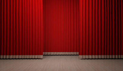 Red Curtain background