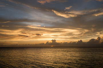 Sunset in West Bay Roatan, Honduras