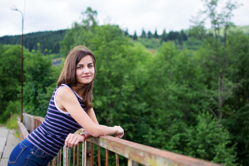 portrait of a beautiful teen girl