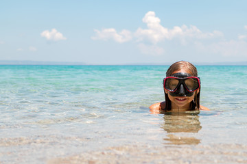 Little Girl On The Beach