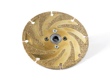 gold studded diamond blade