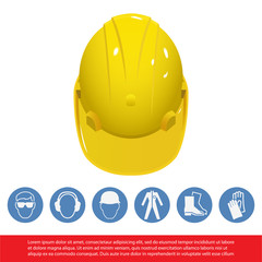 Safety Helmet vector illustration