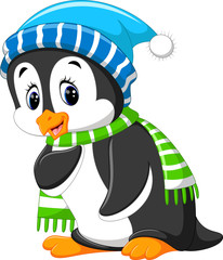 Cute penguin cartoon