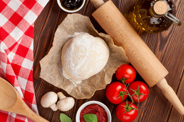 Fototapeta premium Pizza cooking ingredients