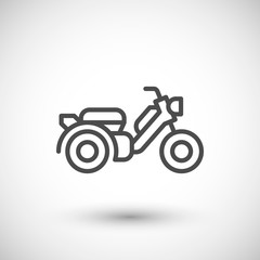 Modern scooter line icon