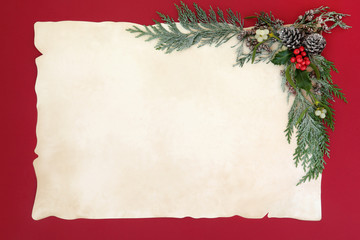 Christmas Abstract Background Border