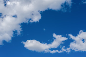 Blue sky with white clouds 