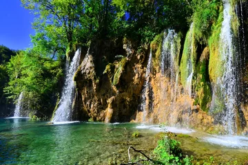 Poster de jardin Cascades Beautiful waterfalls of Plitvice Lakes National Park, Croatia  © Jenifoto
