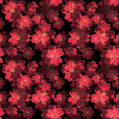 Seamless floral pattern. Wallpaper seamless flower pattern backg