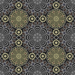 Fototapeta premium Seamless lace pattern print background