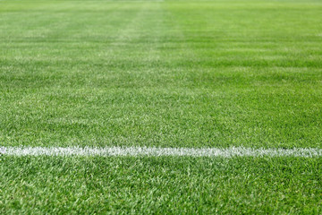 Green field for sport games