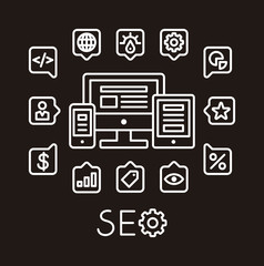 SEO infographic template