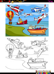 Obraz premium dogs group for coloring