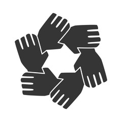 Teamwork meeting pictogram icon vector illustration