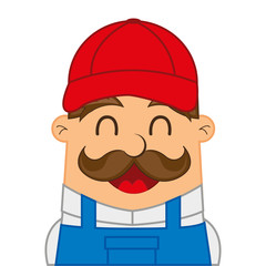 mechanic man character icon