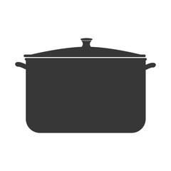 Kitchen dishware isolated flat icon, vector illustration.