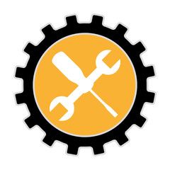 wrench tool construction icon