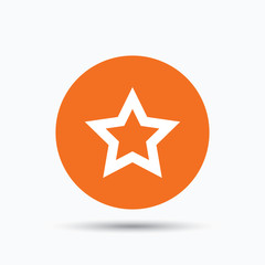 Star icon. Favorite or best sign.