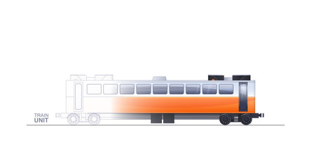 Train Technical Illustration