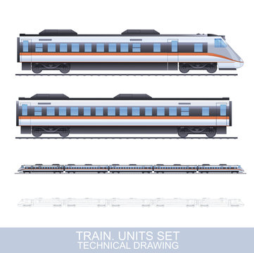 Color Train Illustration