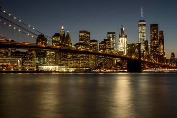 Obraz na płótnie Canvas Manhattan night view