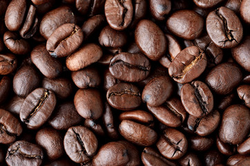 Coffee beans as a background