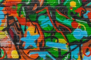 Afwasbaar Fotobehang Graffiti Graffiti Wereld