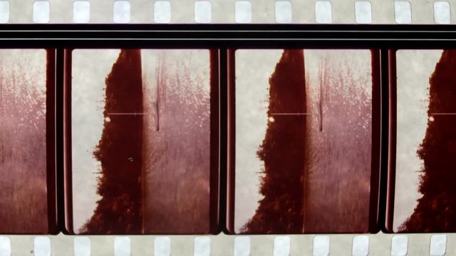 old 35mm celluloid film strip