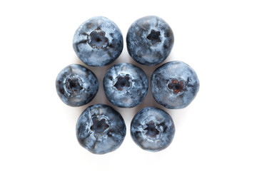 Freshly picked blueberries