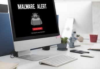 Scam Virus Spyware Malware Antivirus Concept