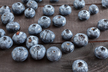 Freshly picked blueberries
