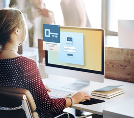 Security Register Account Apply Concept