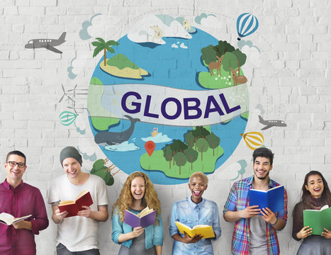 Global Climate Temperature Community Worldwide Concept