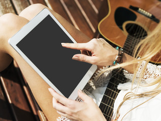 Mockup Copy Space Blank Screen Concept