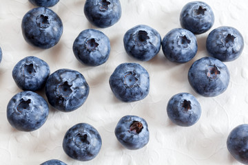 Freshly picked blueberries
