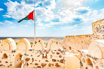 Jabrin Fort in Ad Dakhiliyah, Oman. It is known as Jabreen Fort and was built in 1671. It is...