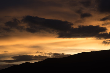 Sunlight cloud and sky at sunset : abstract background.