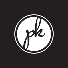 initial letter logo circle with ring