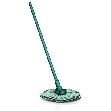 mocio verde a strisce