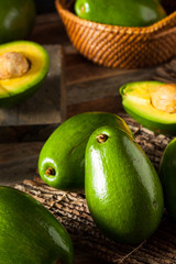 Raw Green Organic Florida Avocados © Brent Hofacker