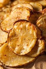 Homemade Spicy LIme and Pepper Baked Potato Chips
