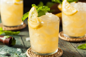 Homemade Boozy Bourbon Whiskey Smash © Brent Hofacker