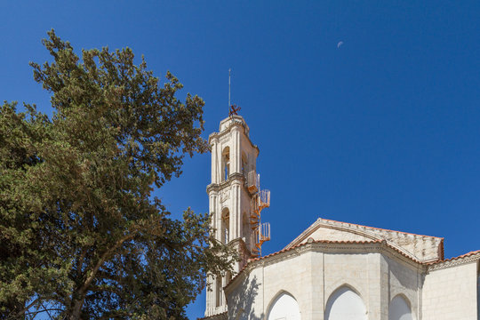 Panagia Chrysolofitissa Church in the mountain village of Lofou,