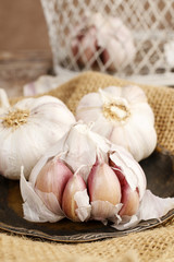 Heads of garlic