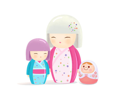 こけし集合