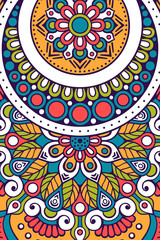 Vector indian Mandala background